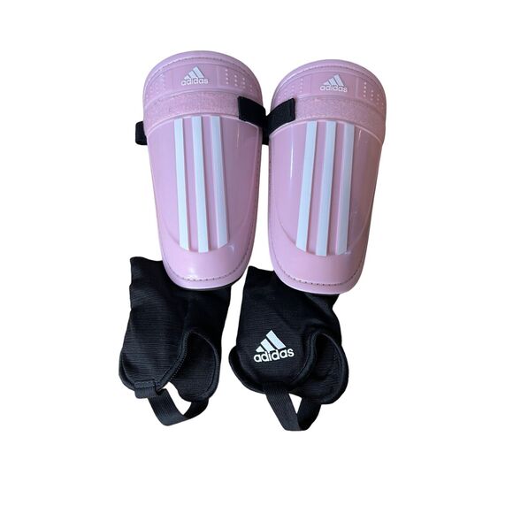 Adidas Adi Club Women's Soccer ShinGuards Size XL - Pink /White with Case - Picture 3 of 4
